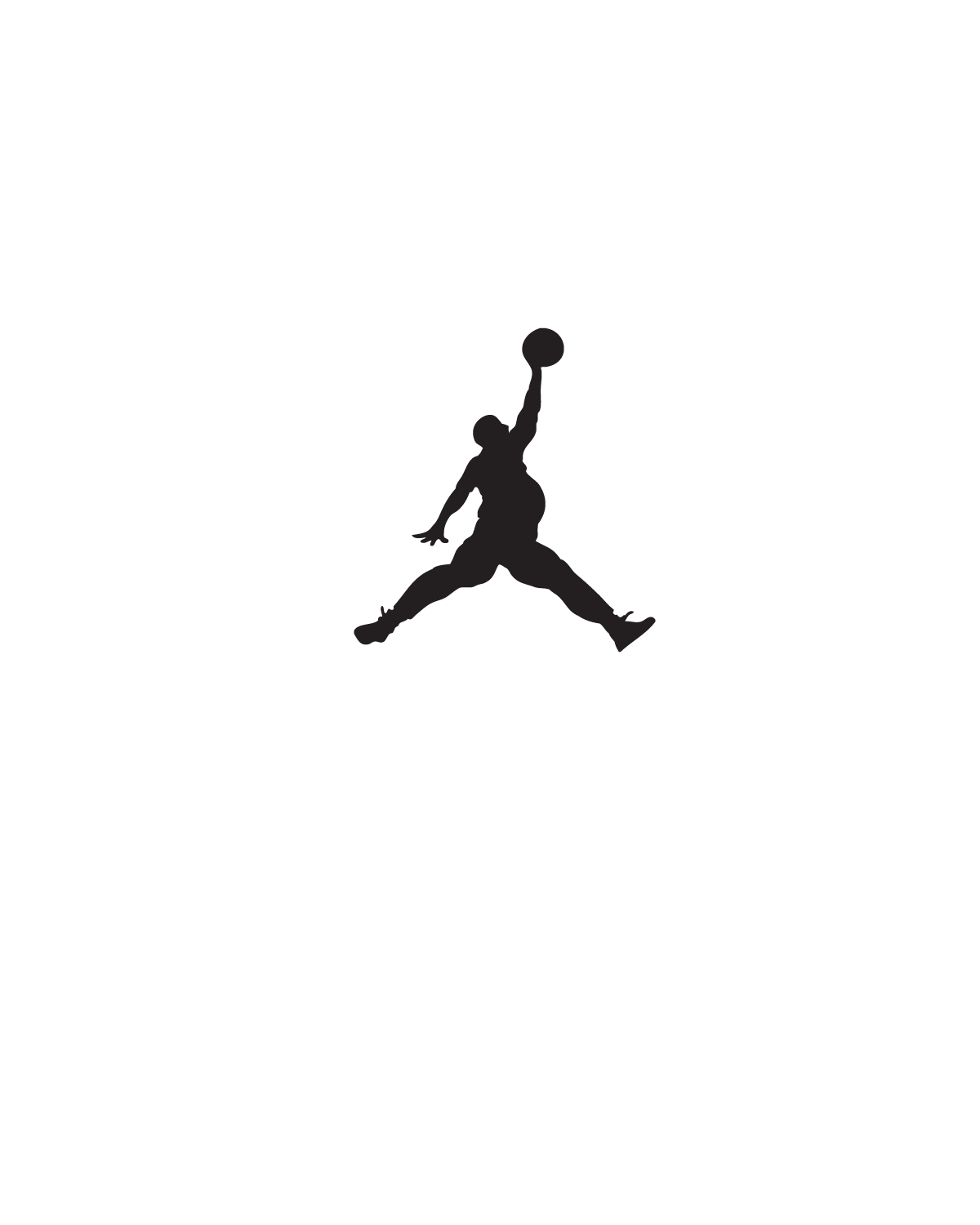 Logo Jordan silhouette blu, 1920x1200 WUXGA, Desktop