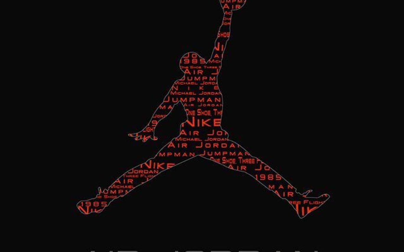 Logo Jordan Jumpman blu, 1024x768 HD, PC Desktop