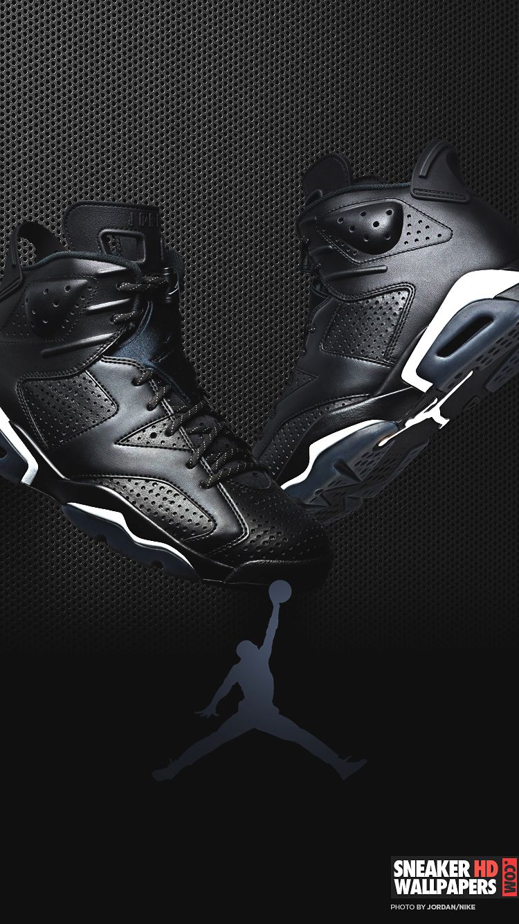 Scarpe Jordan nere logo, 750x1334 Full HD Verticale, iPhone Pro