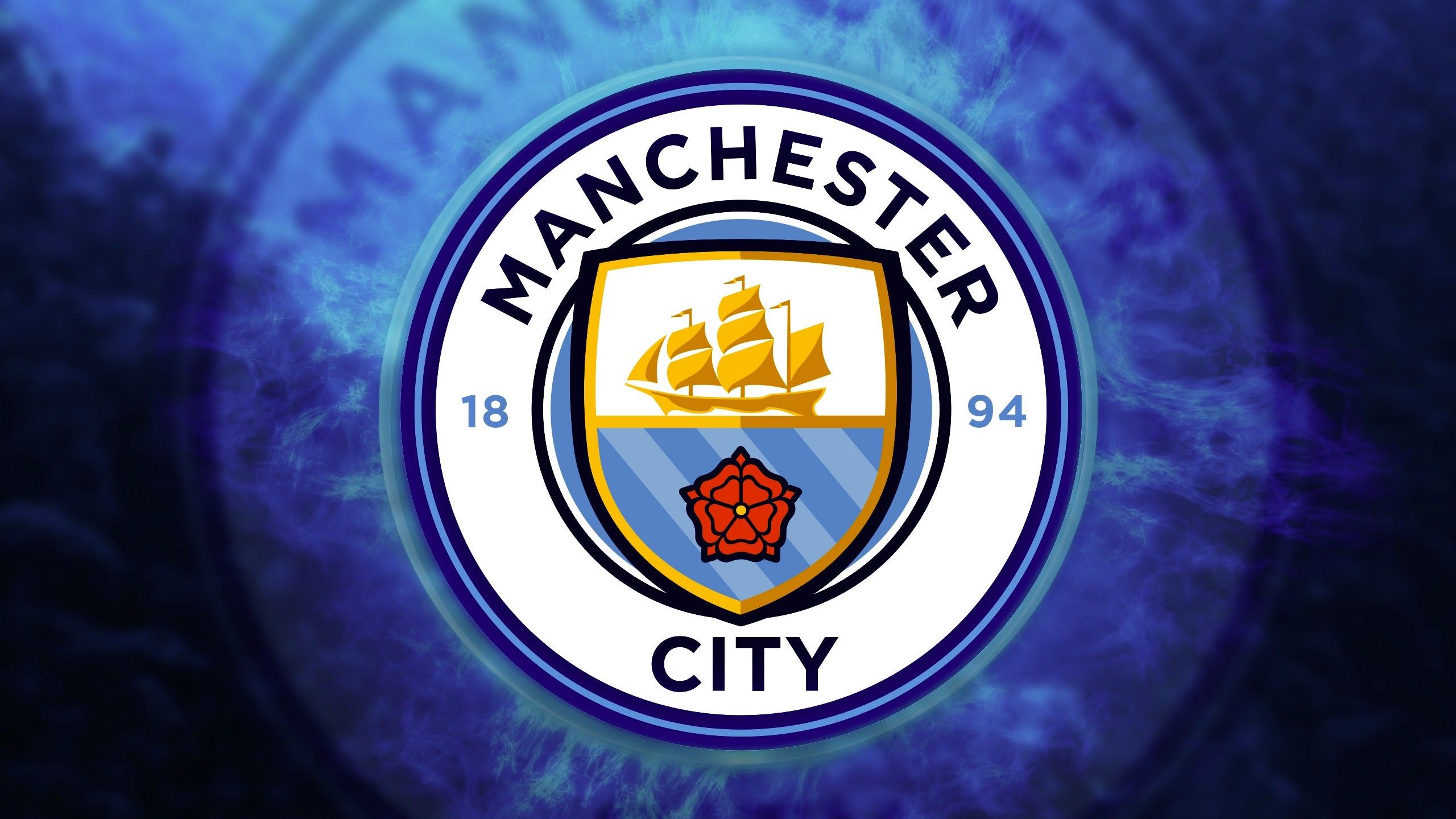 Logo Manchester City, 2560x1440 2K, Desktop