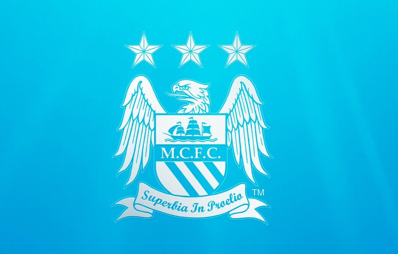 Logo Manchester City FC, Premier League, 1332x850 720p, Laptop