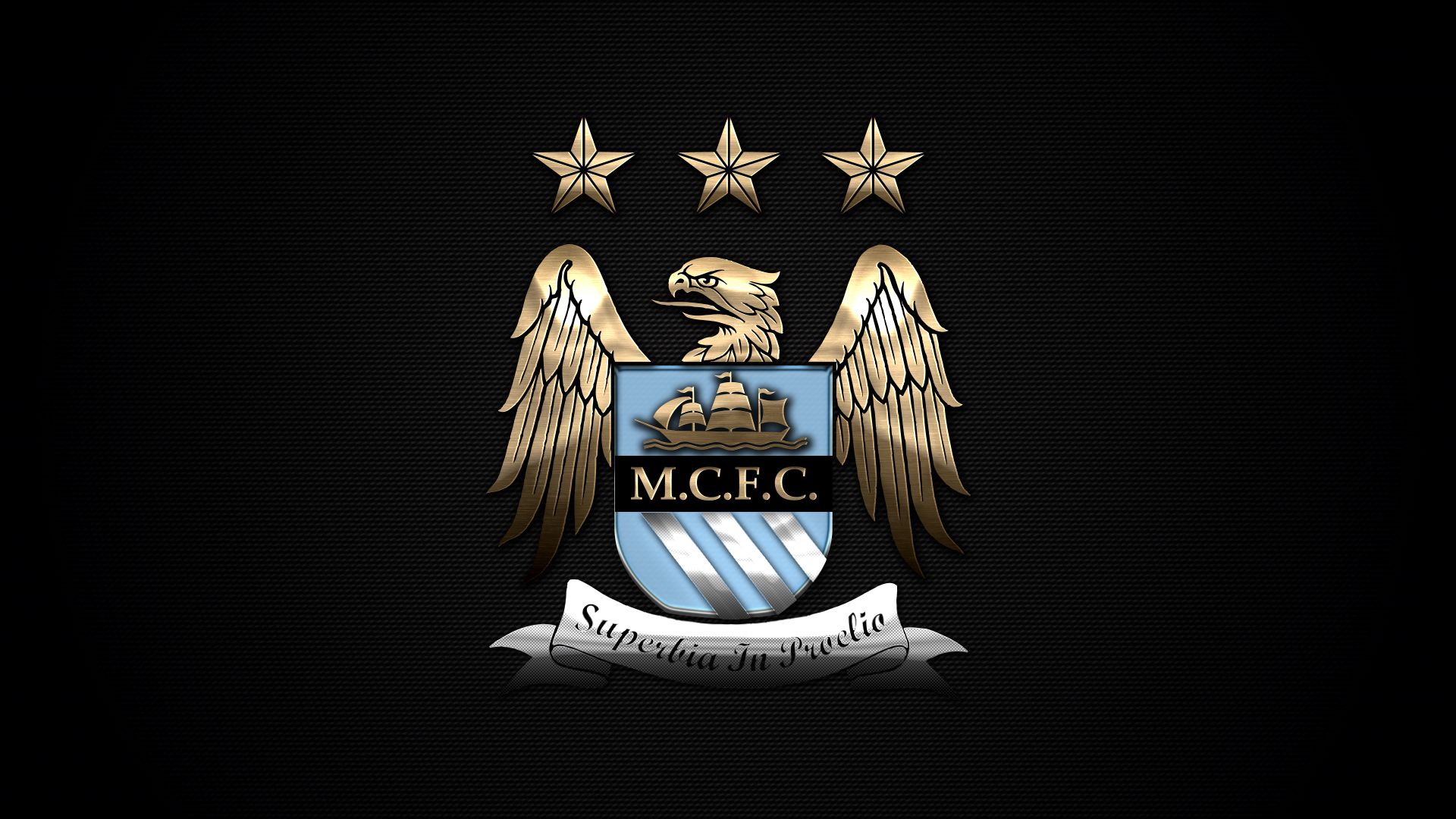 Logo Manchester City stemma, 1366x768 720p, Laptop