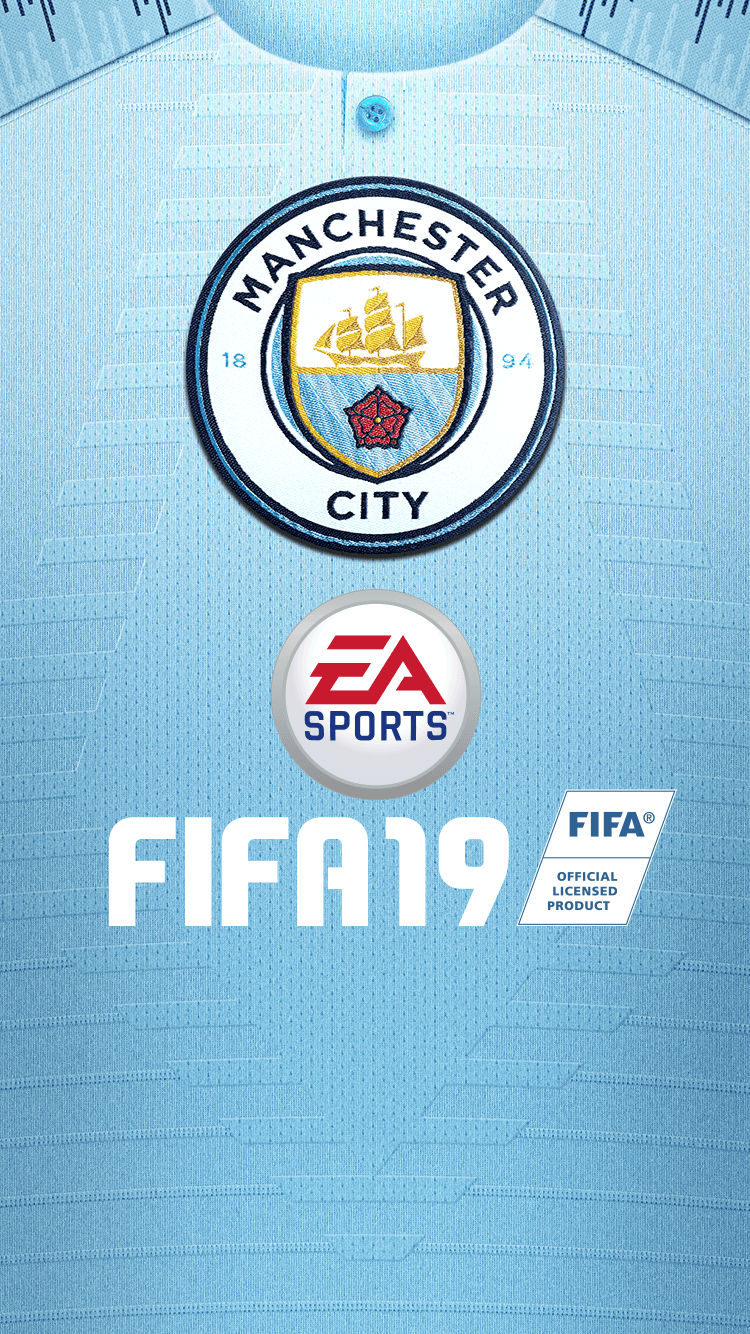 Logo Manchester City FIFA 19, 750x1334 Verticale, Telefono