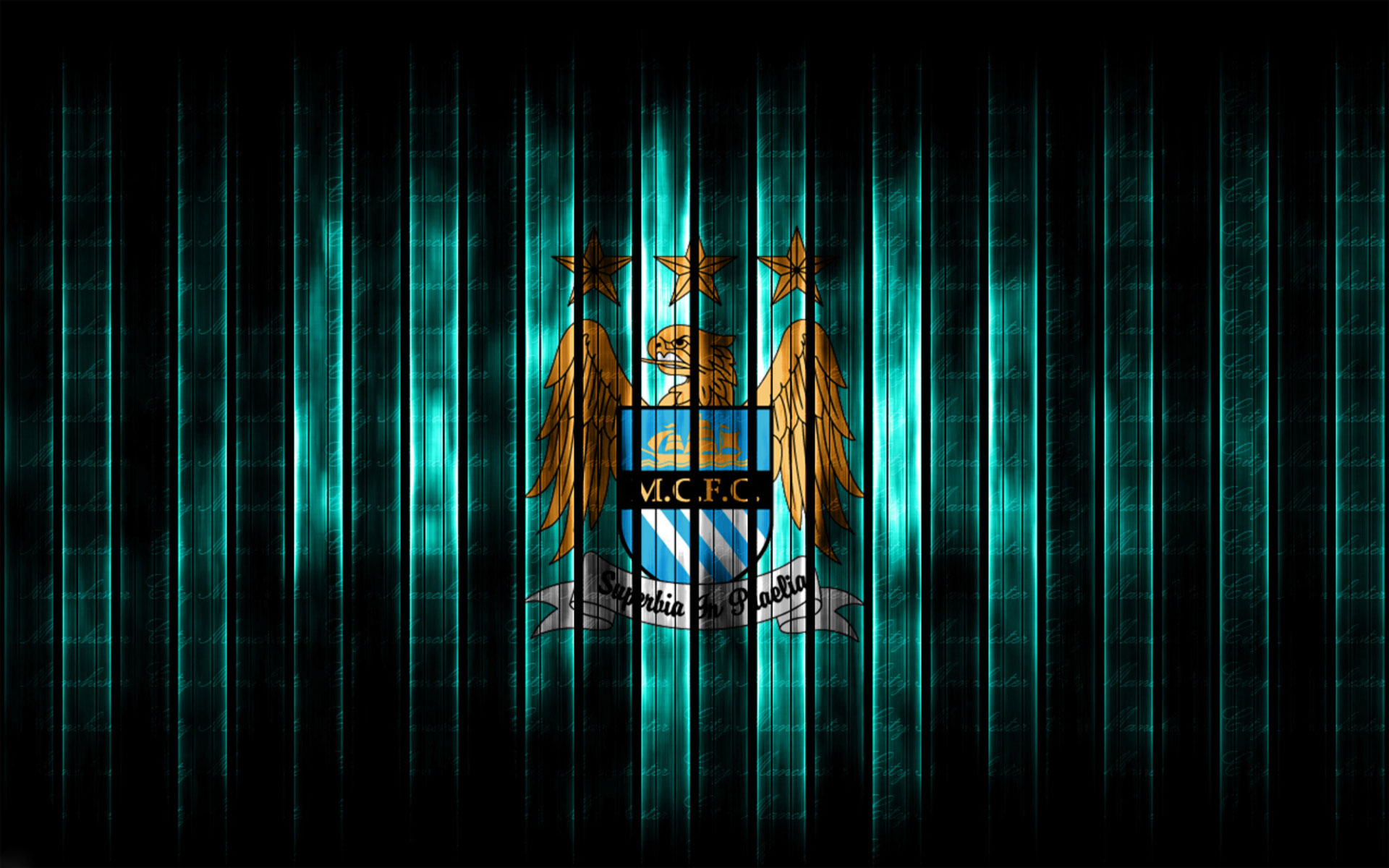Logo Manchester City sfondo nero, 1920x1080 Full HD, Desktop