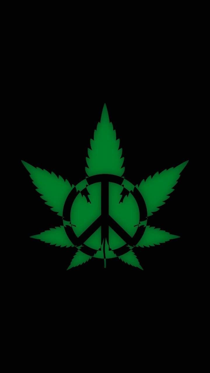 Foglia cannabis simbolo pace, 720x1280 Full HD Verticale, Google Pixel