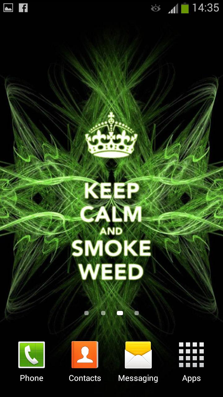 Keep Calm Smoke Weed verde, 720x1280 Full HD Verticale, iPhone