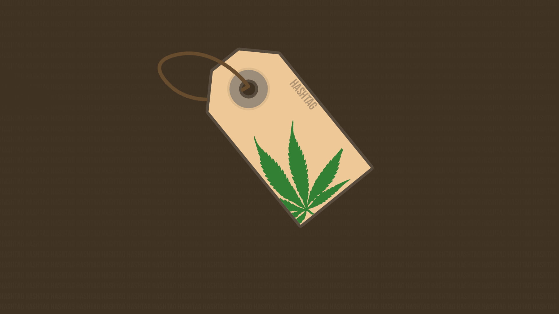 Etichetta con foglia di marijuana, 1920x1080 Full HD 1080p, Desktop