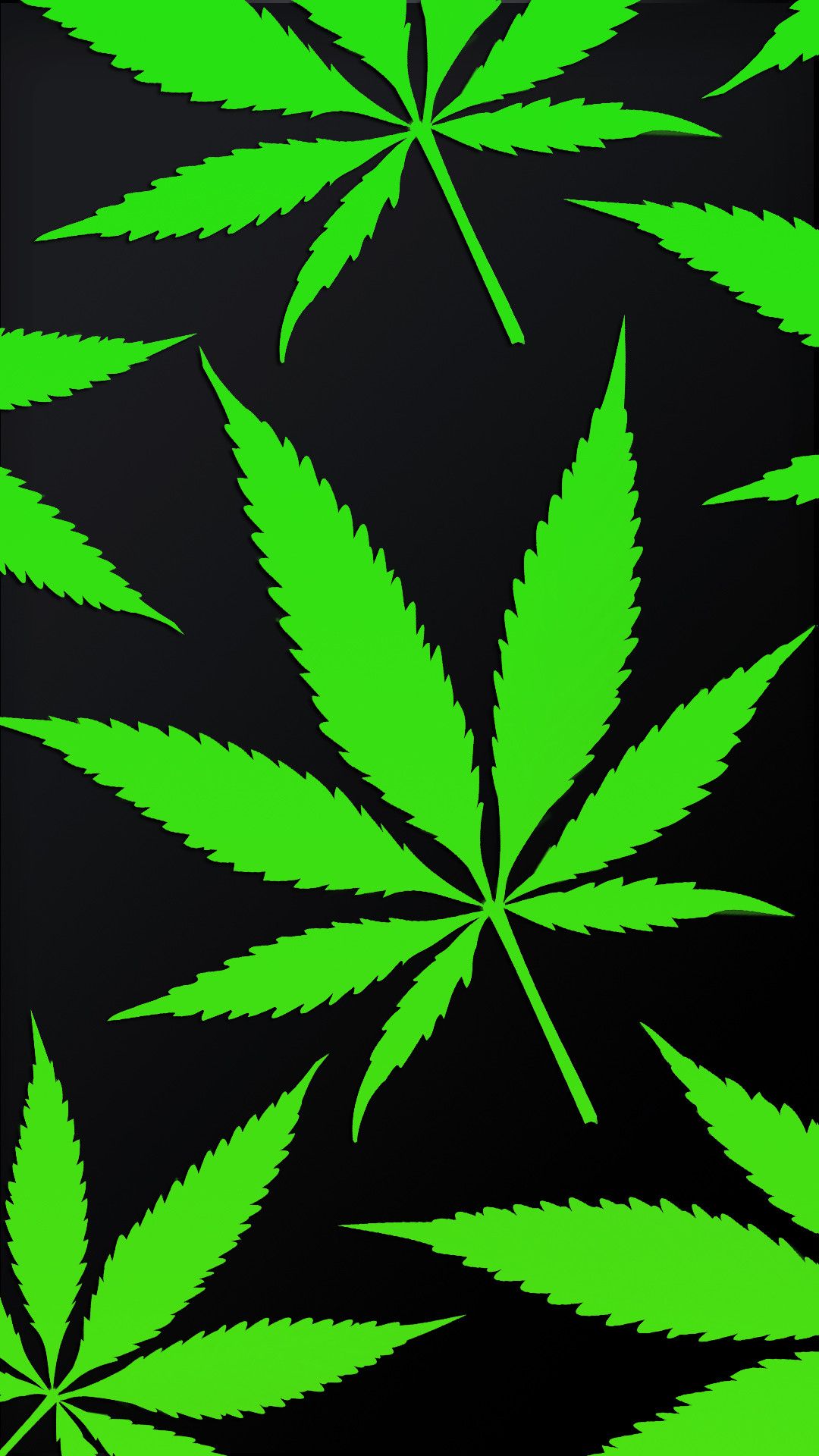 Foglie di marijuana verdi, 1080x1920 Full HD Verticale, iPhone