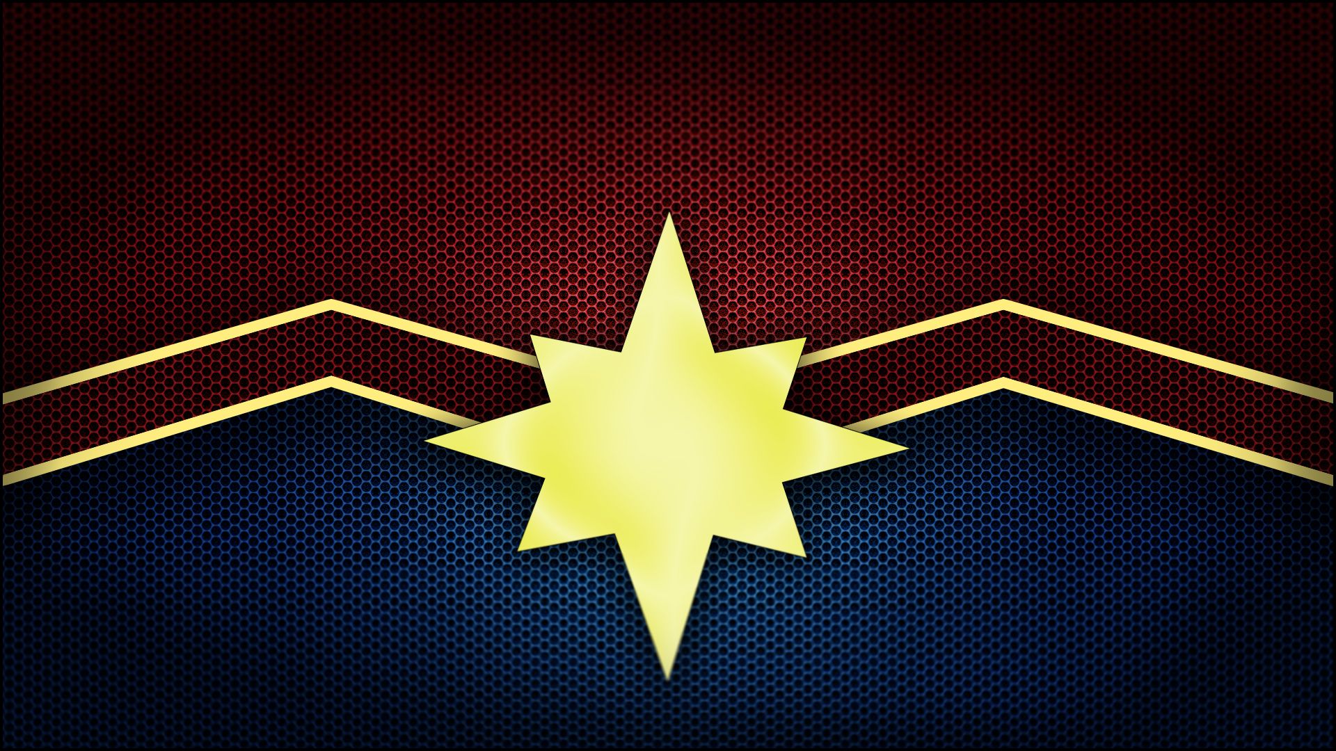 Logo stella Captain Marvel, MCU, 1920x1080 1080p, Monitor Gaming