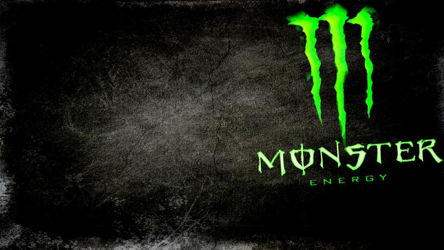 Logo Monster Energy verde, 1520x855 HD, PC Desktop