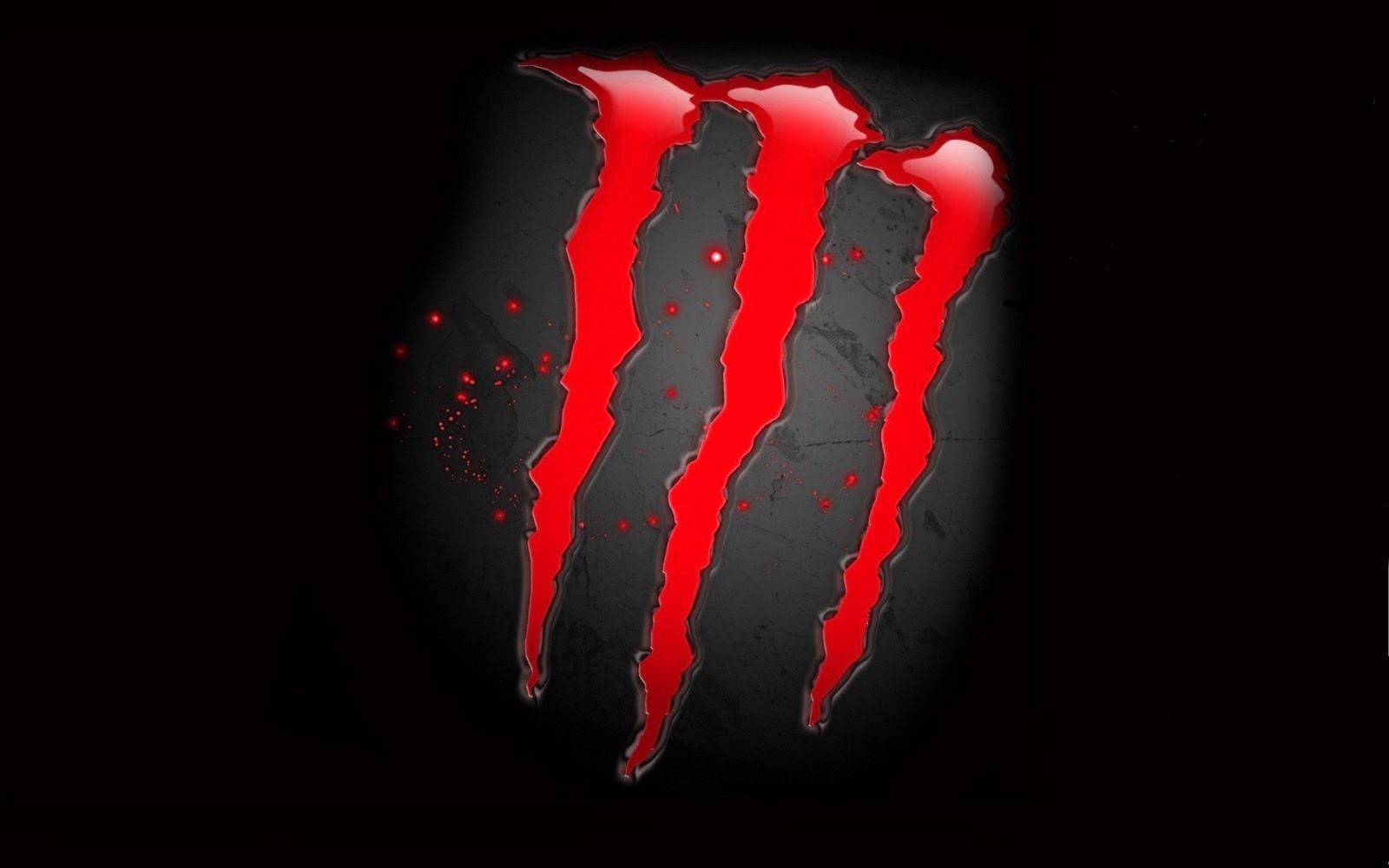 Logo Monster Energy graffi rossi, 1600x1000 900p, Desktop