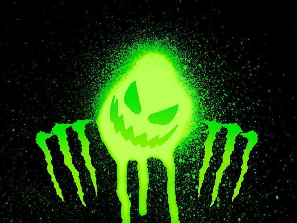 Logo Monster Energy verde, 1024x768 HD, PC