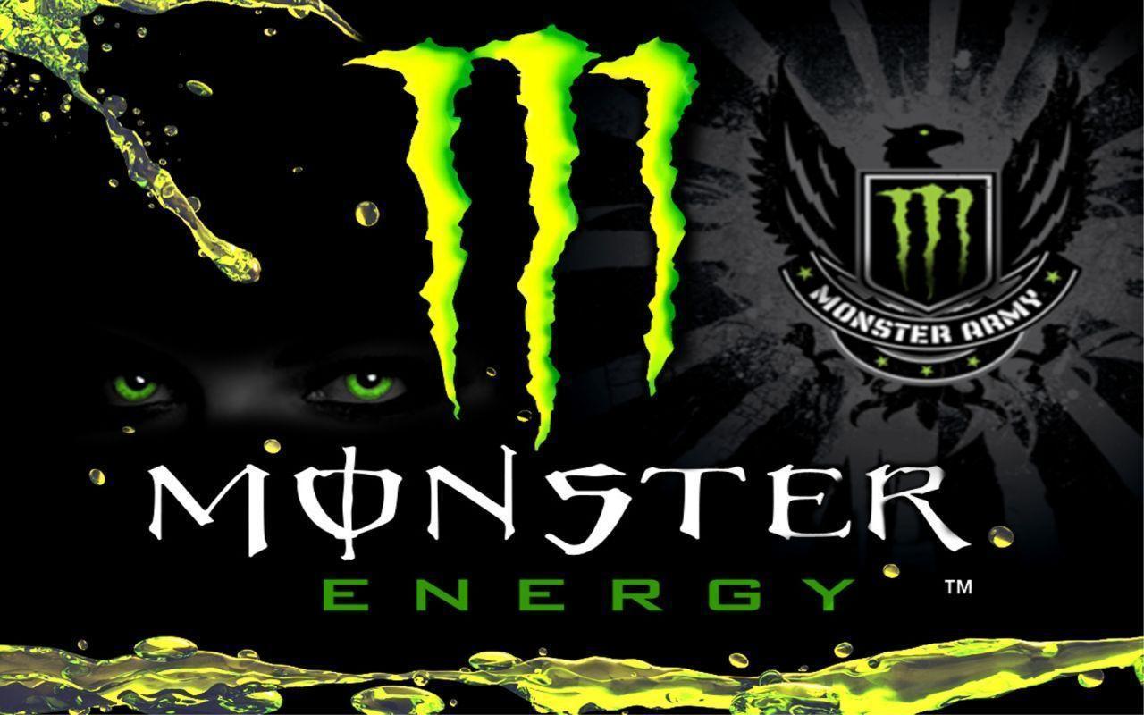 Logo Monster Energy verde, 1280x800 HD, Desktop