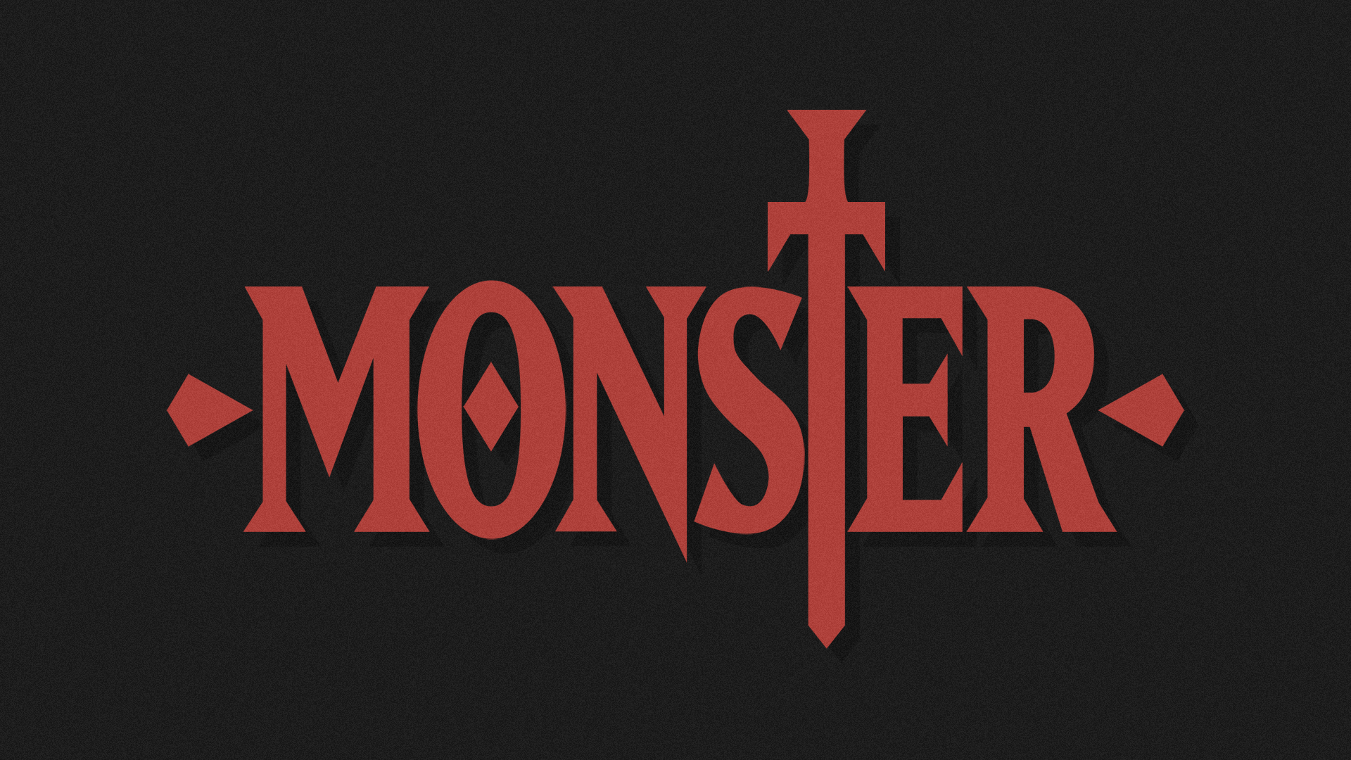 Logo Monster testo rosso, 1920x1080 Full HD, Laptop