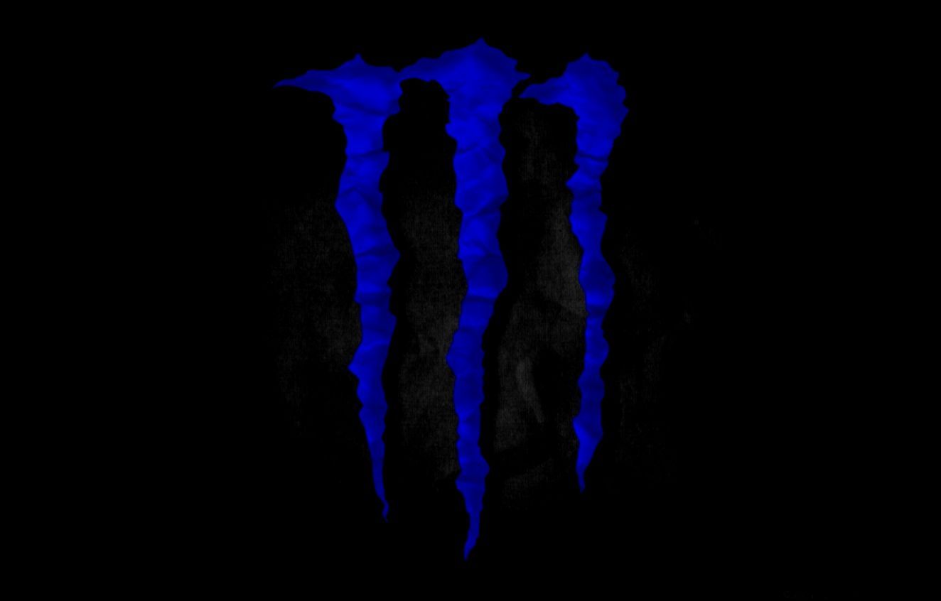 Logo Monster Energy blu, 1324x846 720p, Acer Nitro