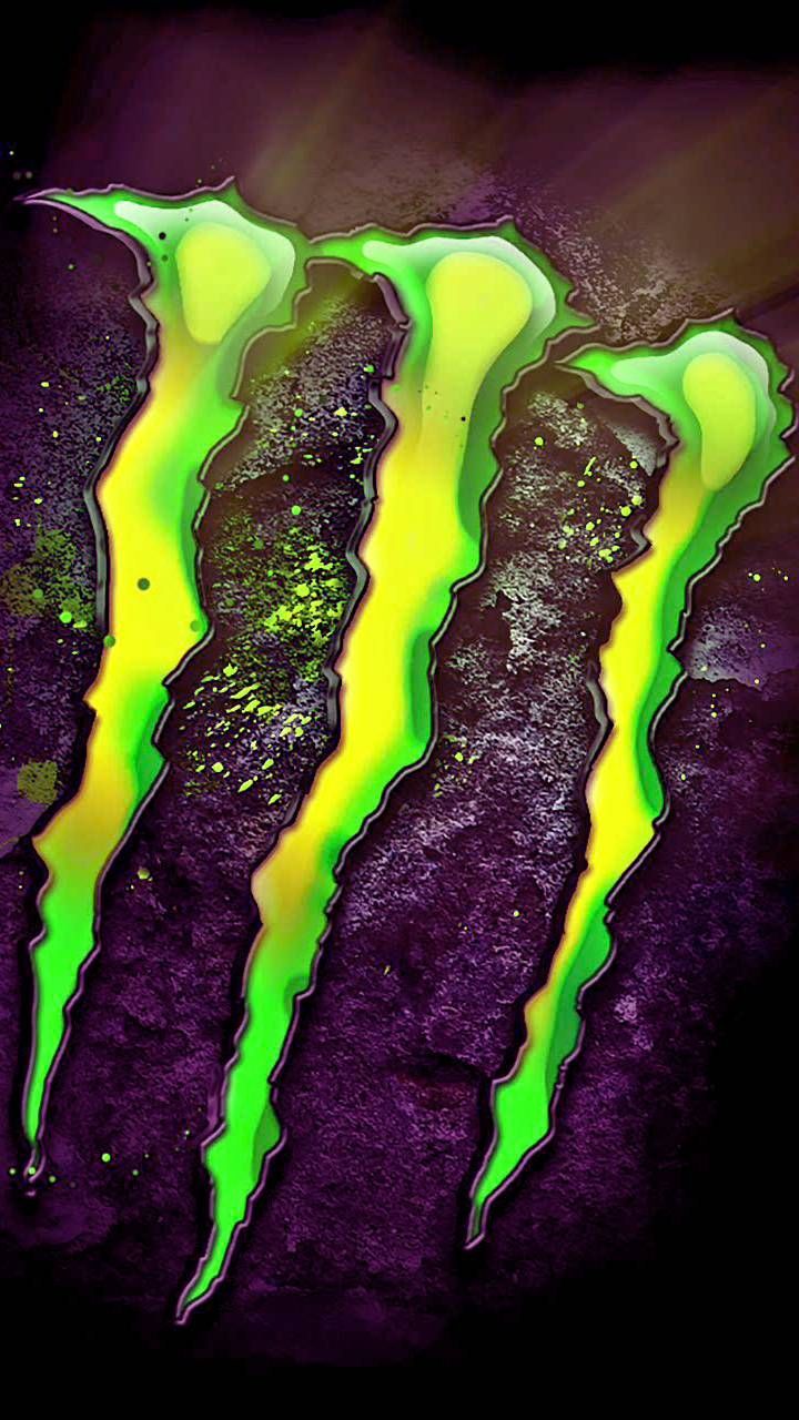 Logo Monster Energy artiglio verde, 720x1280 Full HD Verticale, Samsung Galaxy
