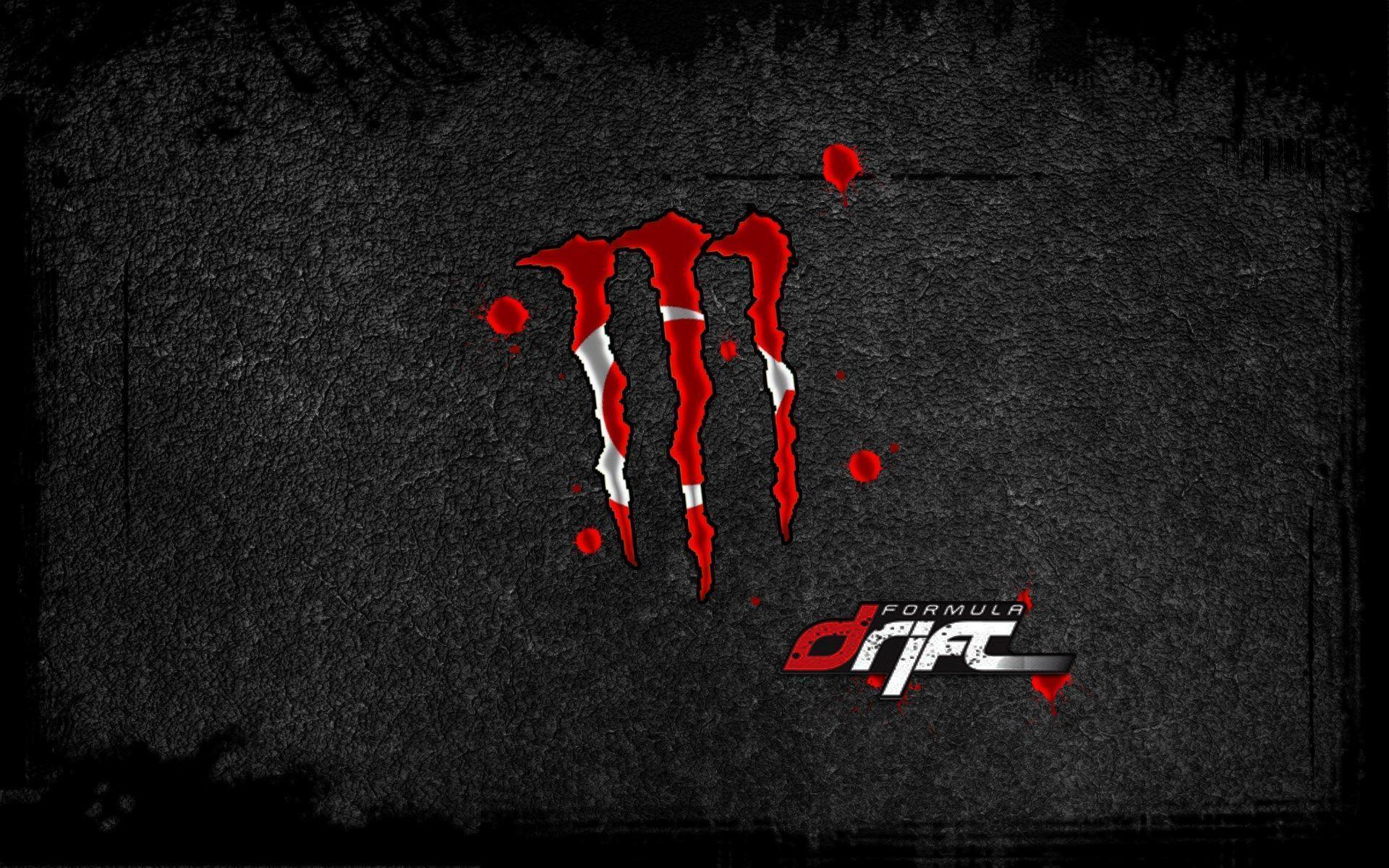 Logo Monster Energy Drift rosso, 1920x1200 WUXGA, PC Desktop