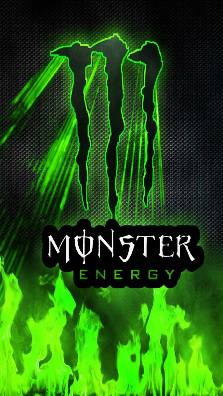 Logo Monster Energy verde, 720x1280 Full HD Verticale, iPhone