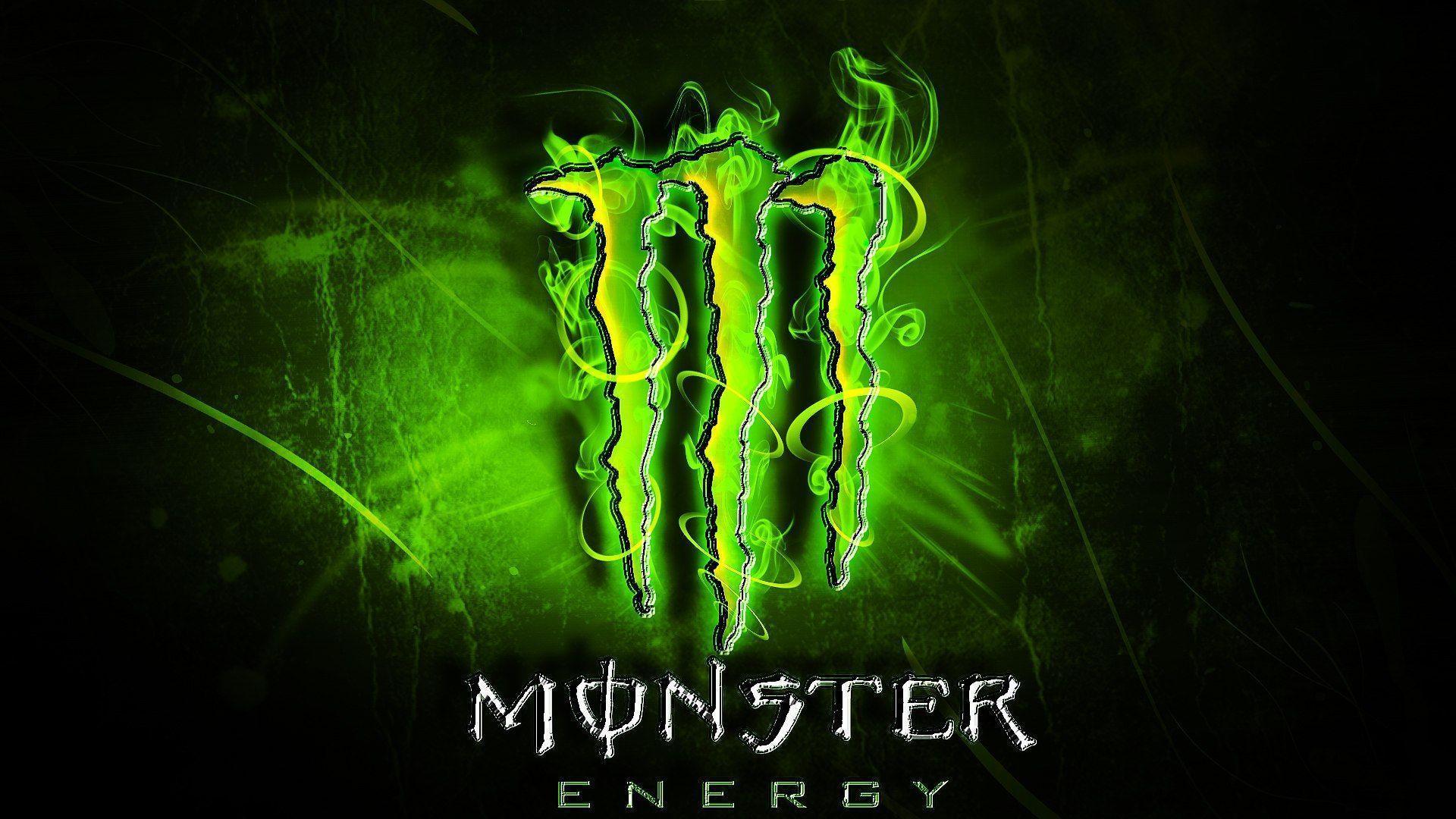 Logo Monster Energy verde, bevande energetiche, 1920x1080 1080p, Laptop