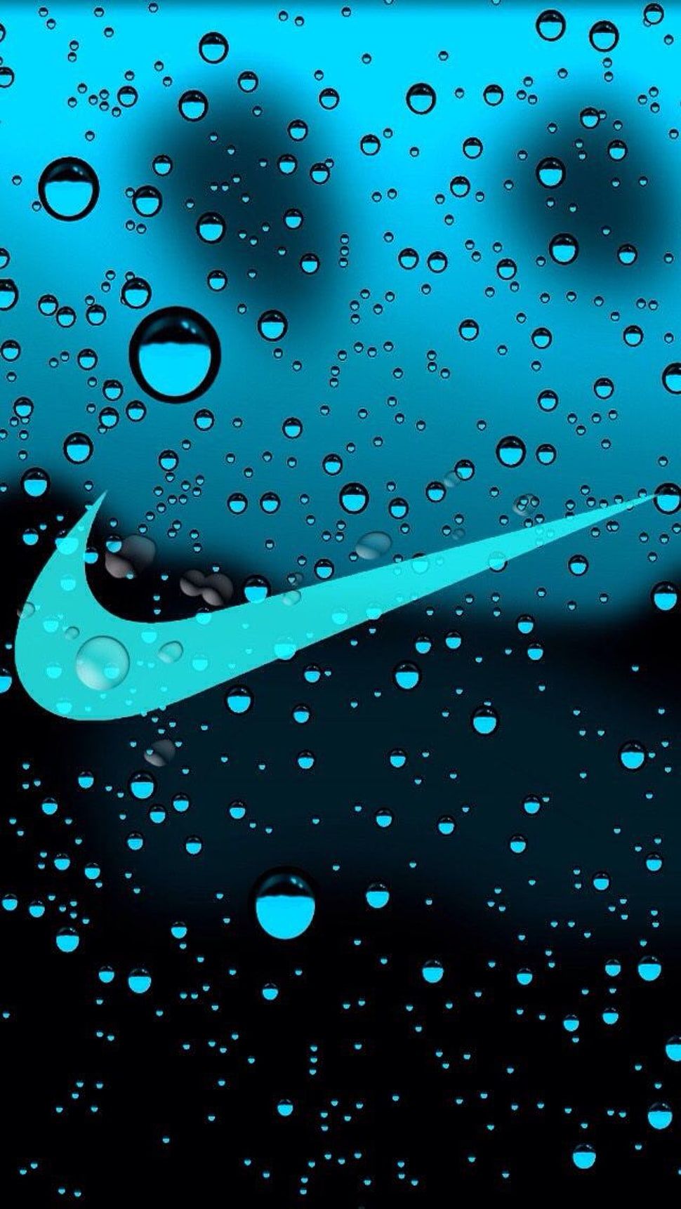 Logo Nike blu gocce d'acqua, 970x1722 Verticale, Telefono