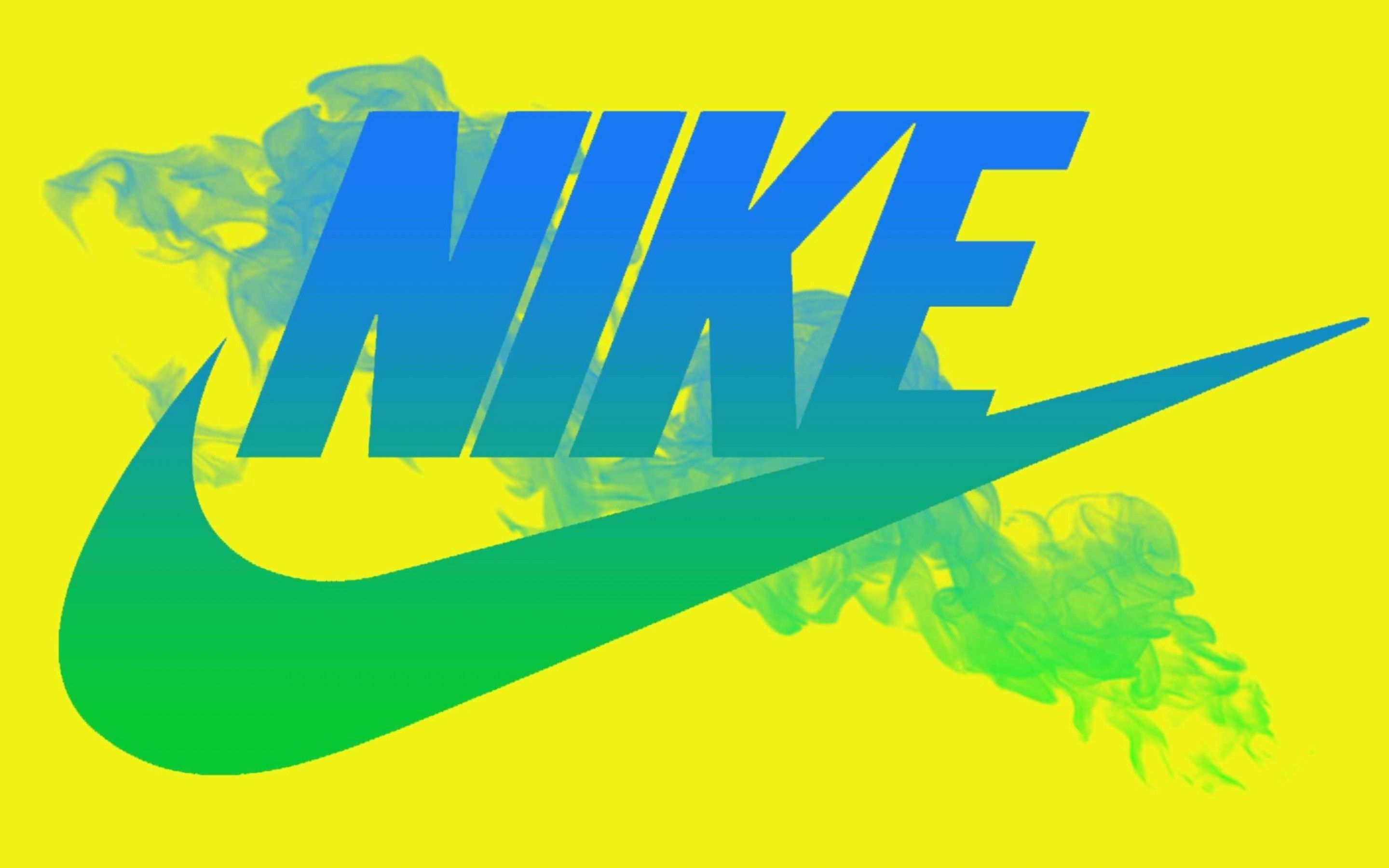 Logo Nike bianco sfondo blu, 1920x1080 Full HD, Laptop