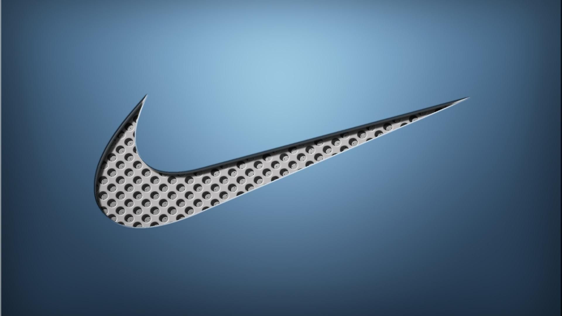 Logo Nike blu splash, 1024x768 HD, iMac