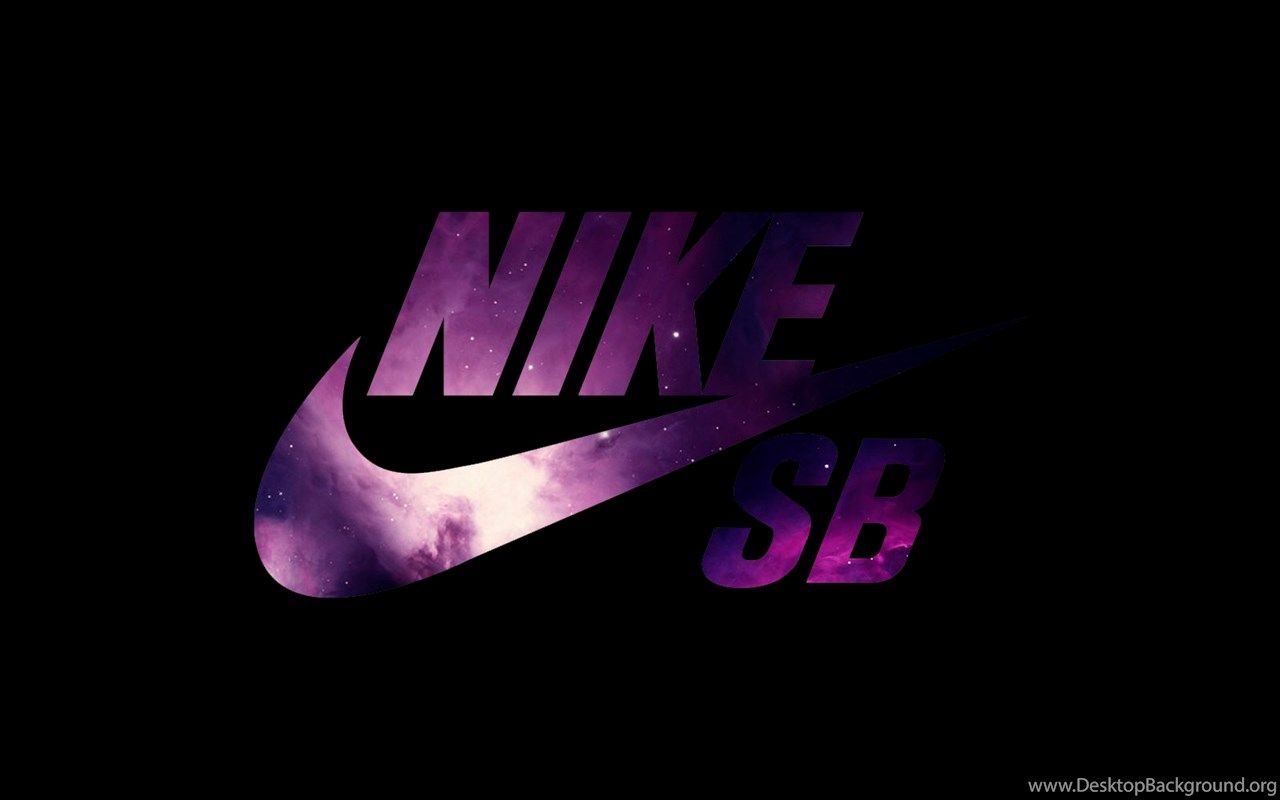 Logo Nike SB viola galassia, 1280x800 HD, Desktop