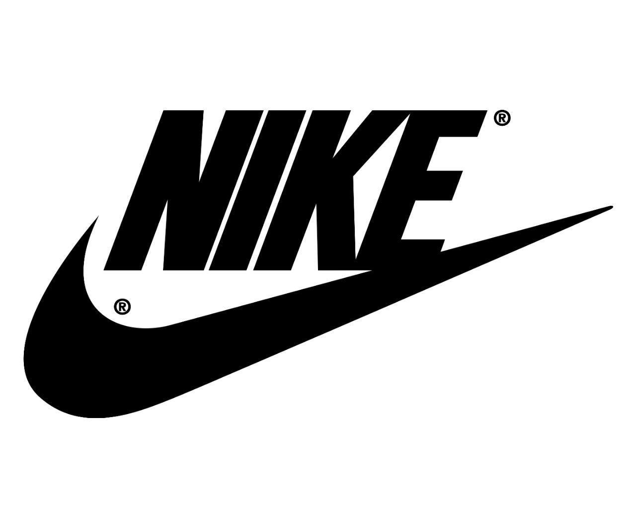 Logo Nike nero, 1280x1024 HD, Desktop