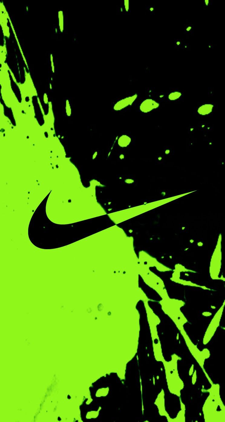 Logo Nike verde e nero, 744x1392 Verticale, Xiaomi