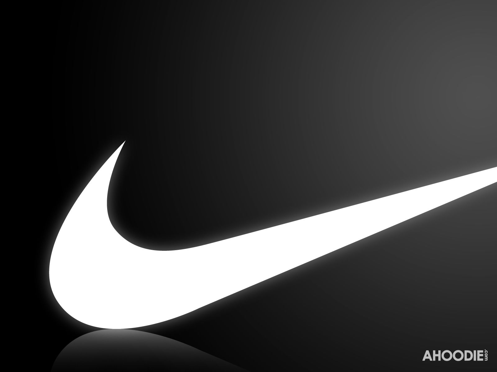 Logo Nike bianco su nero, 1680x1050 900p, PC