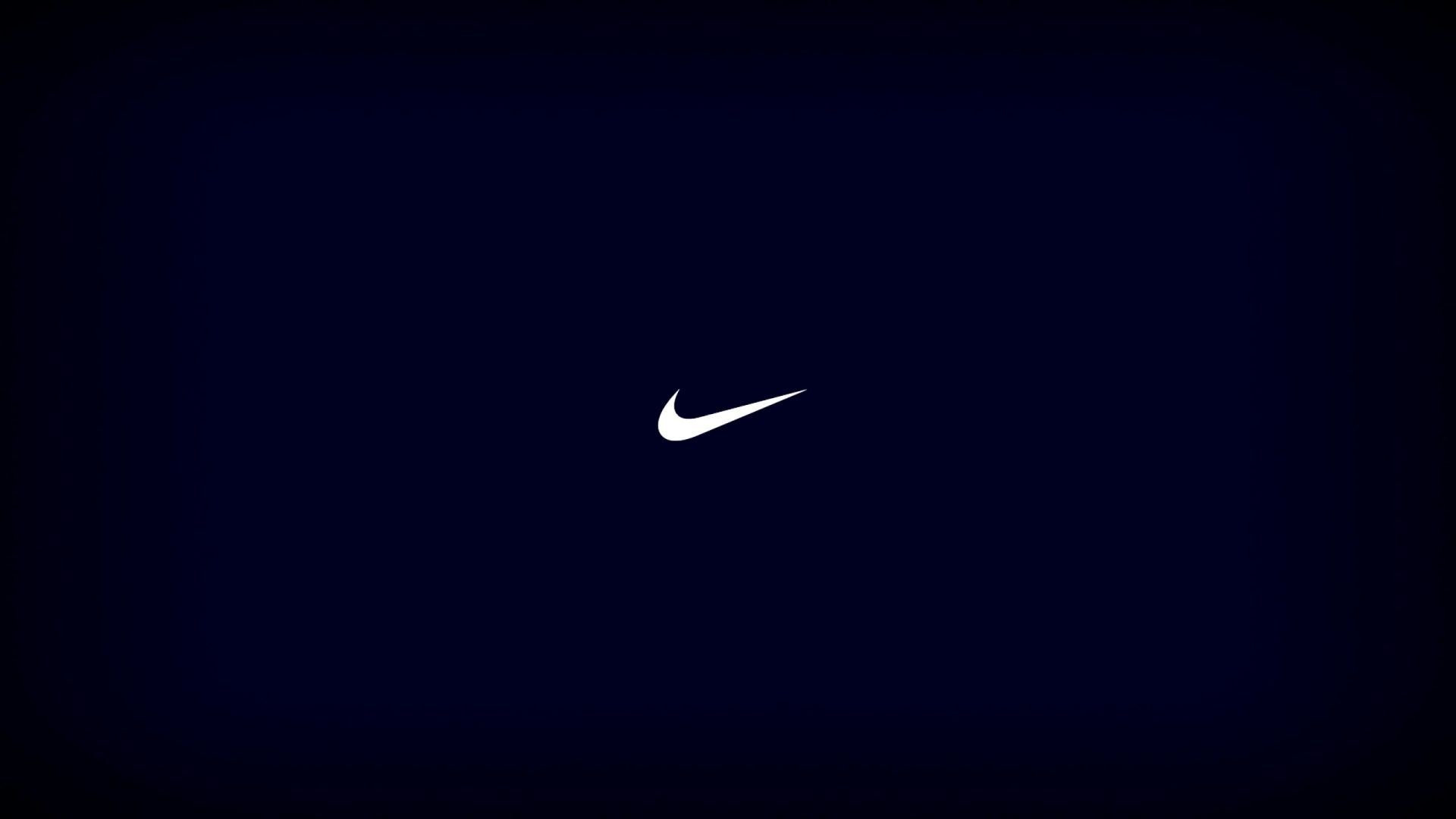 Logo Nike bianco sfondo blu, 750x1334 Verticale, Mobile