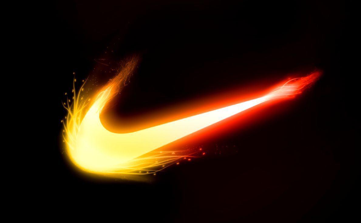 Logo Nike fiamme fuoco, 1189x735 HD, Desktop