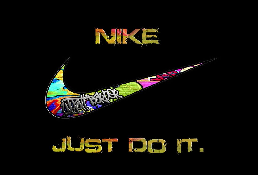 Logo Nike sfondo blu, 1600x900 HD Ready, PC