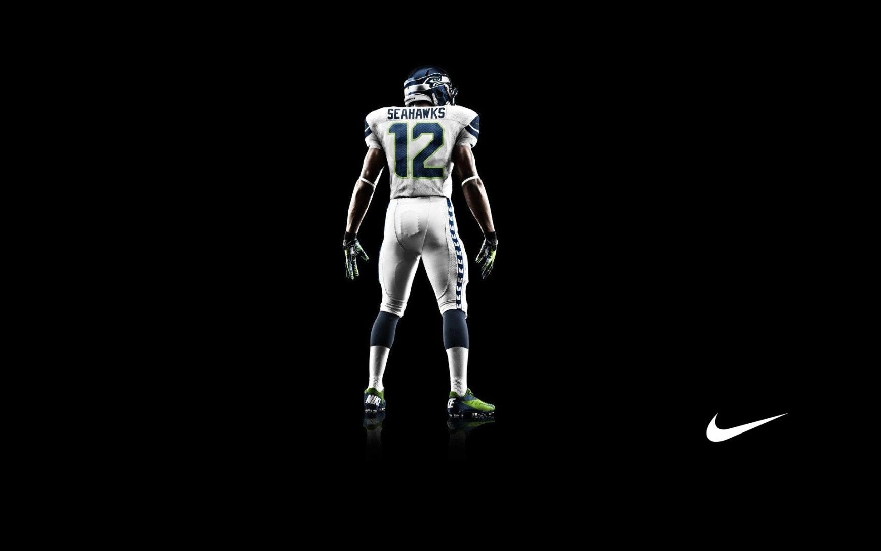 Logo Nike colorato sfondo nero, 1100x748 HD, Desktop