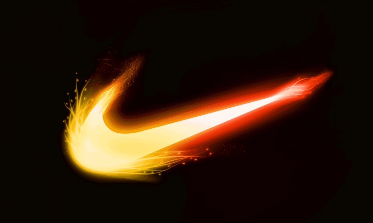 Logo Nike spazio stellato blu, 1920x1080 Full HD 1080p, Desktop