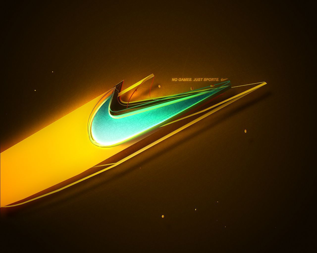 Logo Nike arancione e verde, abbigliamento sportivo, 1280x1024 HD, Desktop