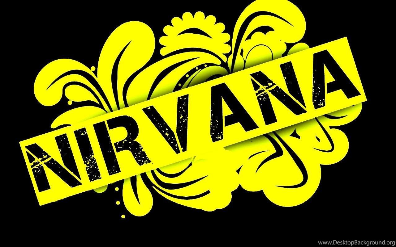 Logo Nirvana su motivo floreale, 1080x1920 Full HD Verticale, iPhone