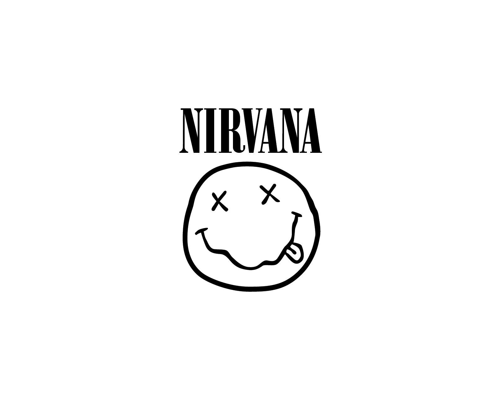Logo Nirvana giallo nero, 1280x800 HD, Desktop
