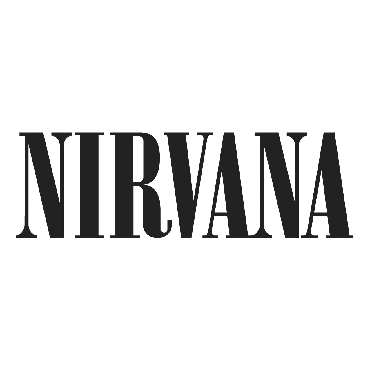 Logo Nirvana chitarra sfondo nero, 2188x2895 Full HD Verticale, Smartphone