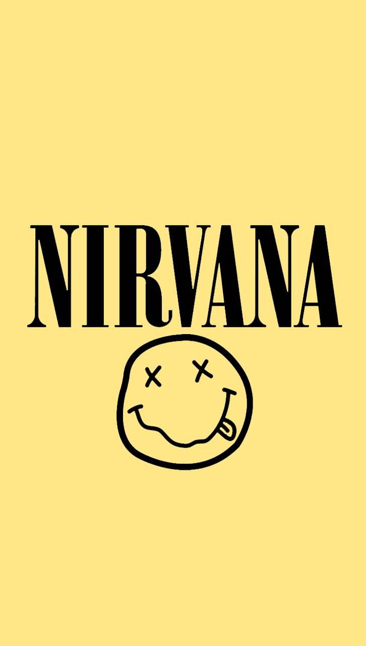 Logo Nirvana faccina bianco nero, 1920x1080 1080p, Desktop