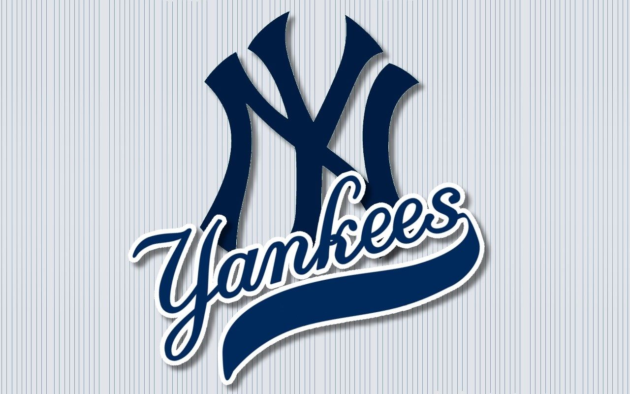 Logo NY Yankees blu, 1280x800 HD, Desktop