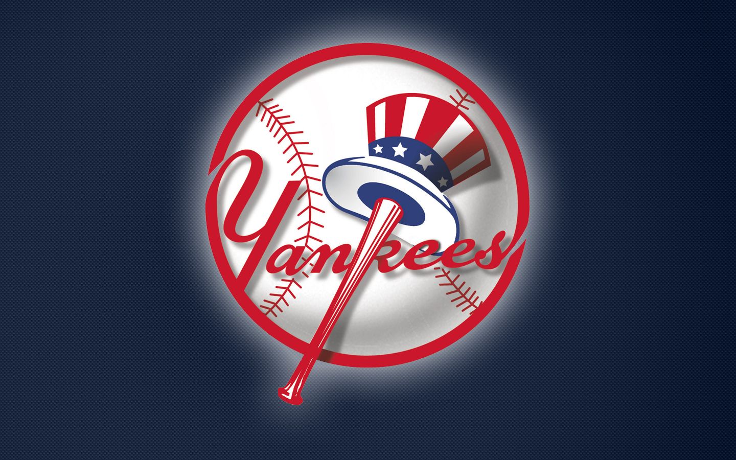 Logo NY Yankees su blu, 1440x900 HD, MacBook Air