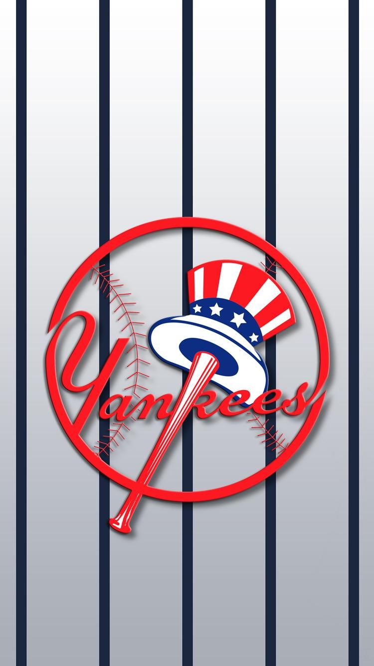 Logo New York Yankees righe, baseball, 750x1334 Verticale, Telefono