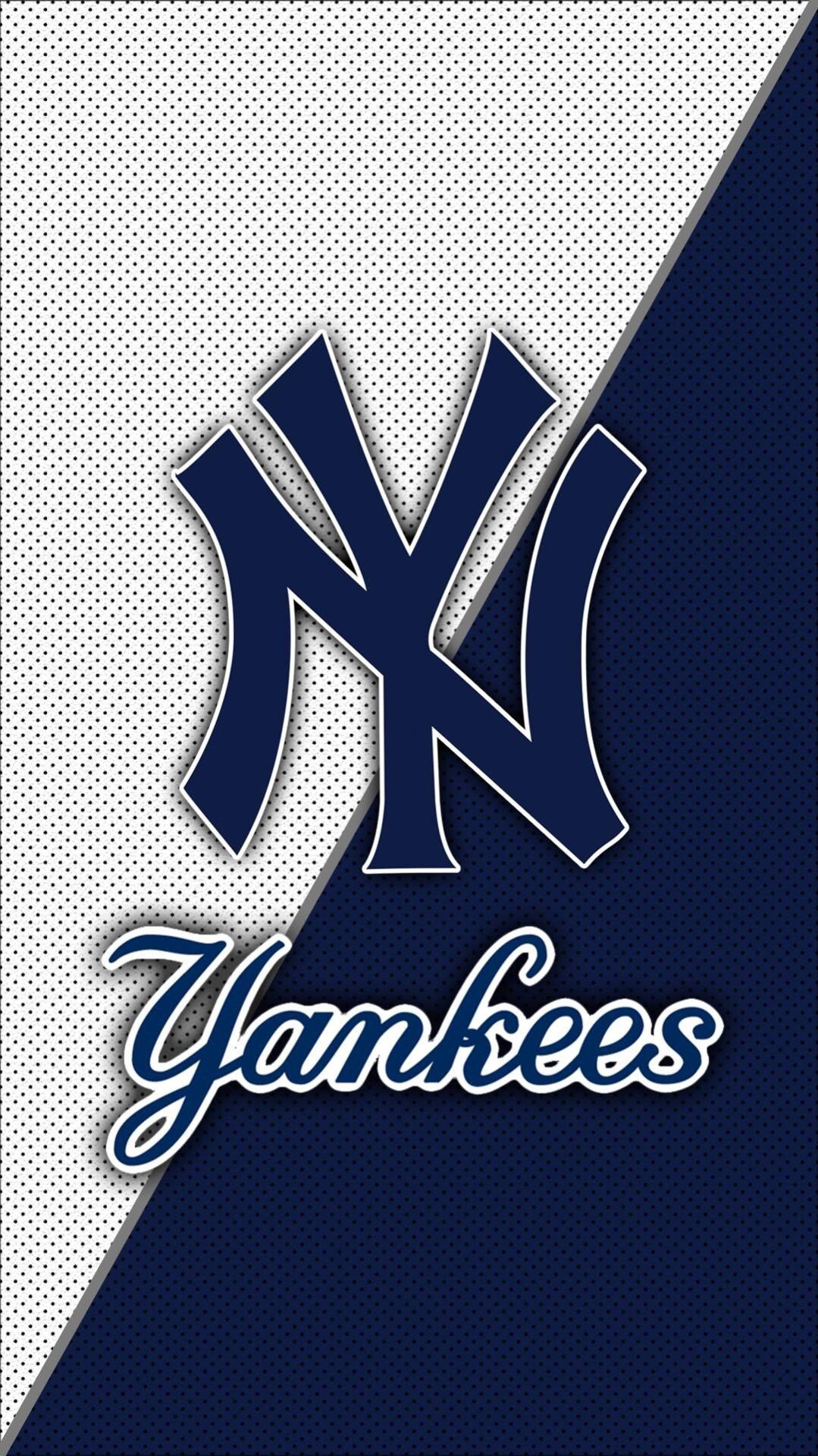 Logo NY Yankees blu bianco, 1079x1918 Full HD Verticale, Smartphone