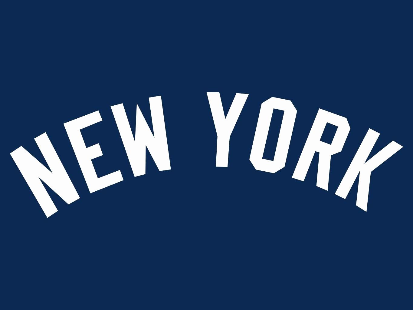 Logo New York Yankees blu, baseball, 1365x1024 720p, PC