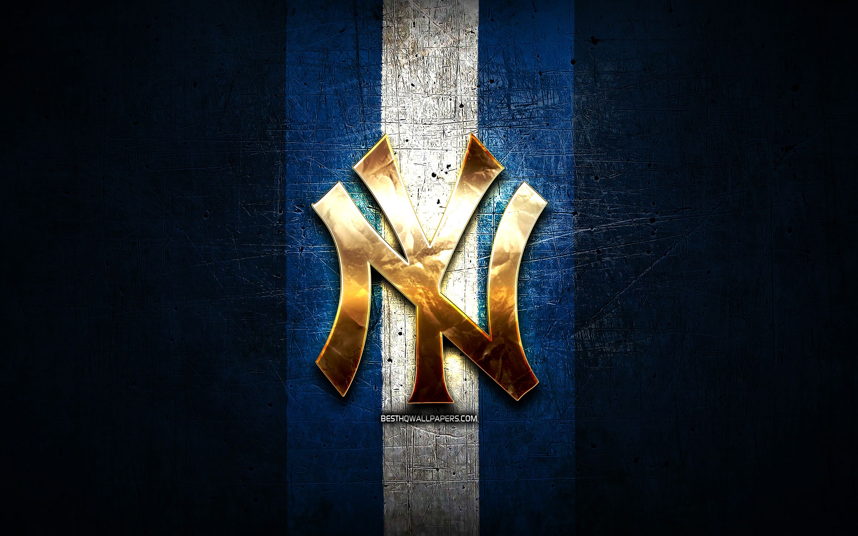 Logo dorato NY Yankees, 2880x1800 WQXGA, Desktop
