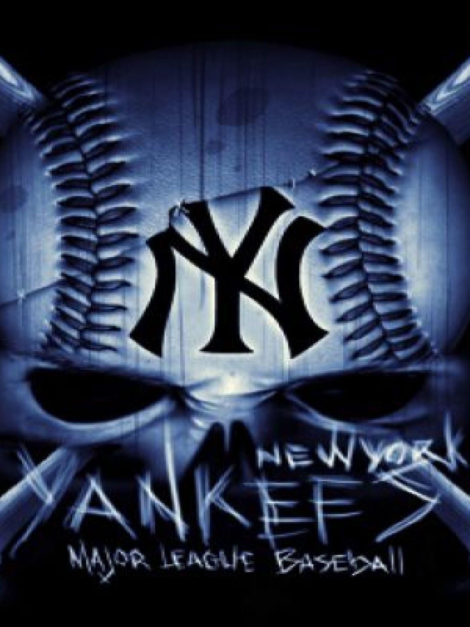 Logo NY Yankees teschio, 1536x2048 Verticale, Telefono