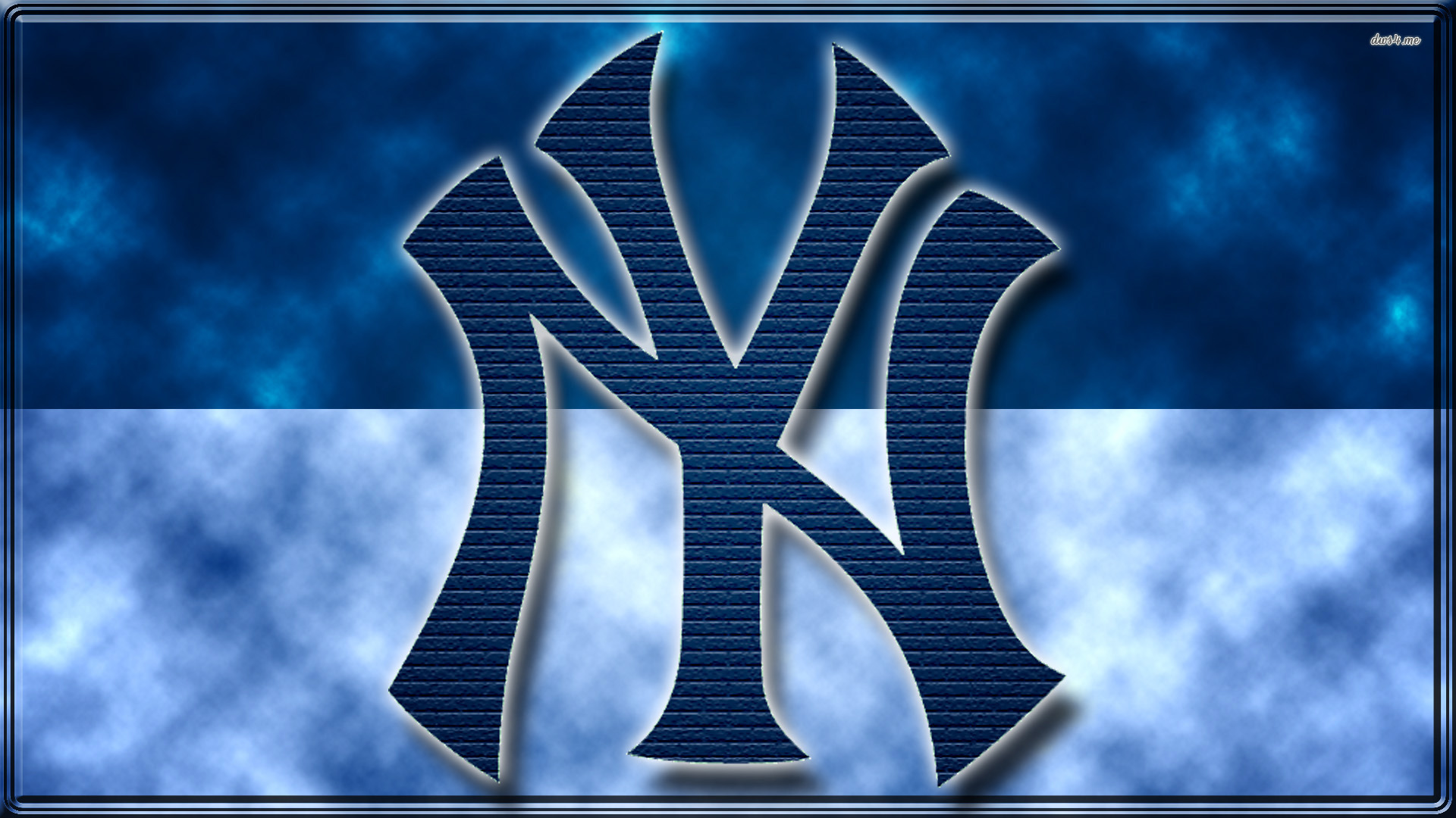 Logo NY Yankees blu, 1920x1080 Full HD 1080p, PC Desktop