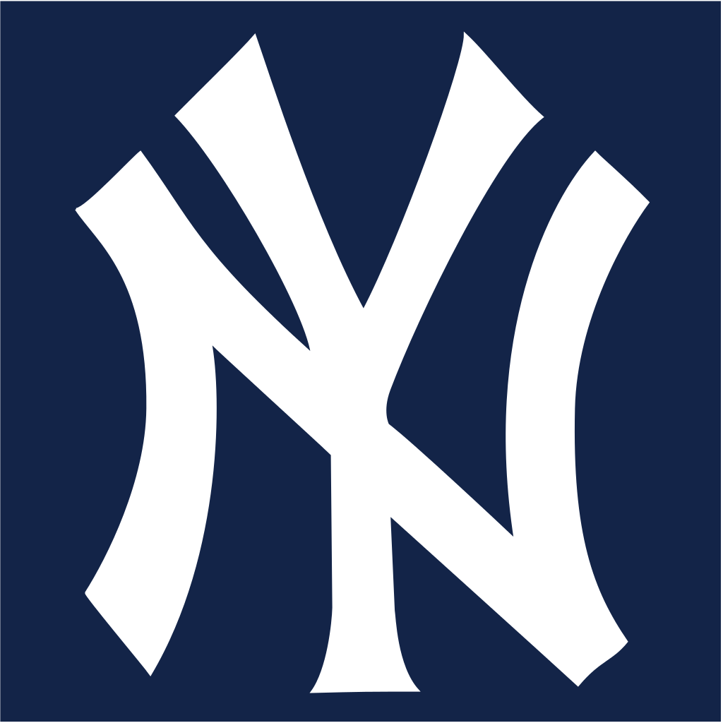 Logo NY Yankees blu, 1024x1024 HD, Laptop