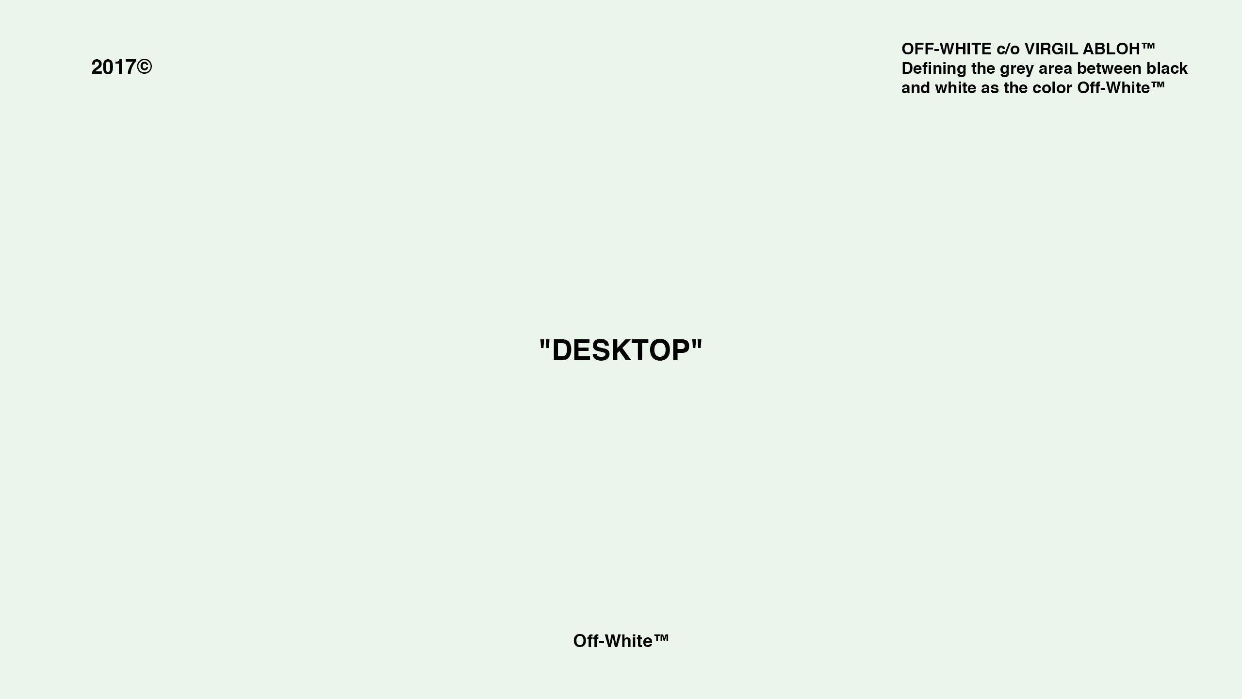 Logo testo Off-White minimalista, Virgil Abloh, 2560x1440 QHD, Laptop